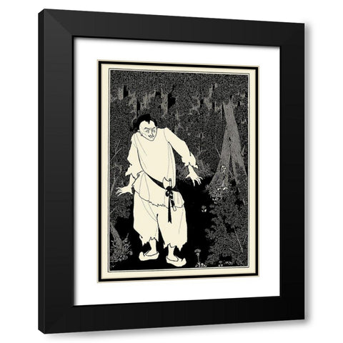 Forty Thieves Alibaba Black Modern Wood Framed Art Print with Double Matting by Beardsley, Aubrey