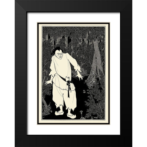 Forty Thieves Alibaba Black Modern Wood Framed Art Print with Double Matting by Beardsley, Aubrey