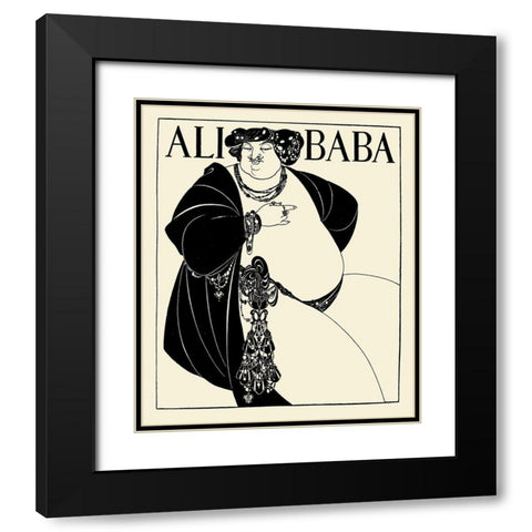Forty Thieves cover Black Modern Wood Framed Art Print with Double Matting by Beardsley, Aubrey