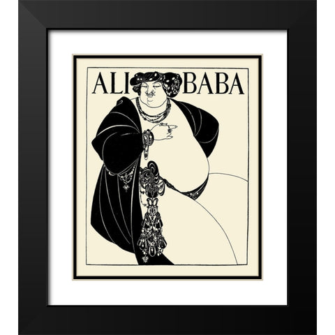 Forty Thieves cover Black Modern Wood Framed Art Print with Double Matting by Beardsley, Aubrey