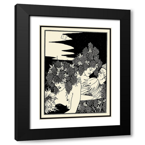 A Snare of Vintage Black Modern Wood Framed Art Print with Double Matting by Beardsley, Aubrey