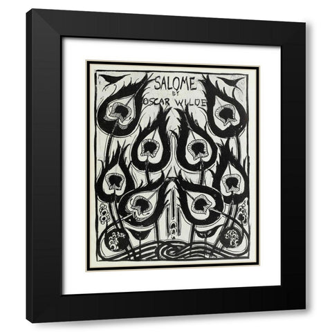 Salome 1894 - Cover design Black Modern Wood Framed Art Print with Double Matting by Beardsley, Aubrey