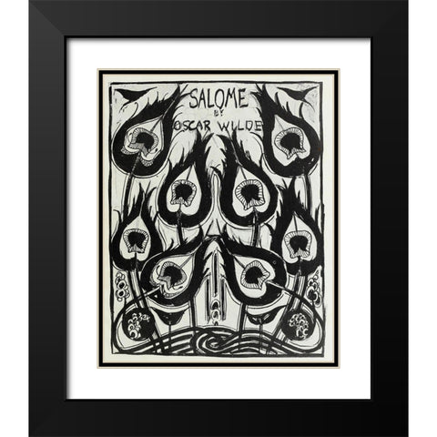 Salome 1894 - Cover design Black Modern Wood Framed Art Print with Double Matting by Beardsley, Aubrey