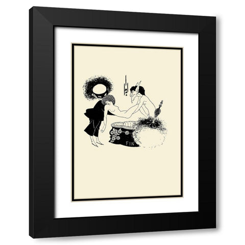 Salome 1894 - The Burial of Salome Black Modern Wood Framed Art Print with Double Matting by Beardsley, Aubrey