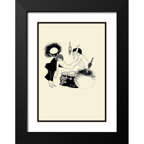 Salome 1894 - The Burial of Salome Black Modern Wood Framed Art Print with Double Matting by Beardsley, Aubrey