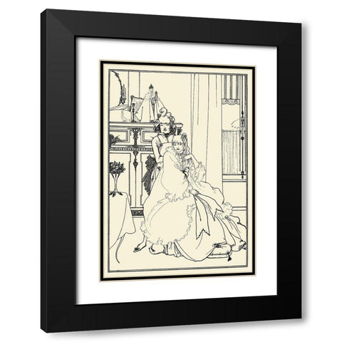 Savoy 1896 Vol.3 - Ballad of a Barber Black Modern Wood Framed Art Print with Double Matting by Beardsley, Aubrey