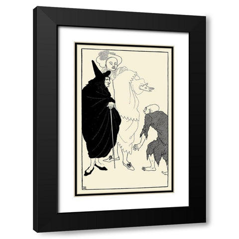 Savoy 1896 Vol.8 - Don Juan Black Modern Wood Framed Art Print with Double Matting by Beardsley, Aubrey