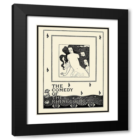 Savoy 1896 Vol.8 - Rhinegold Black Modern Wood Framed Art Print with Double Matting by Beardsley, Aubrey