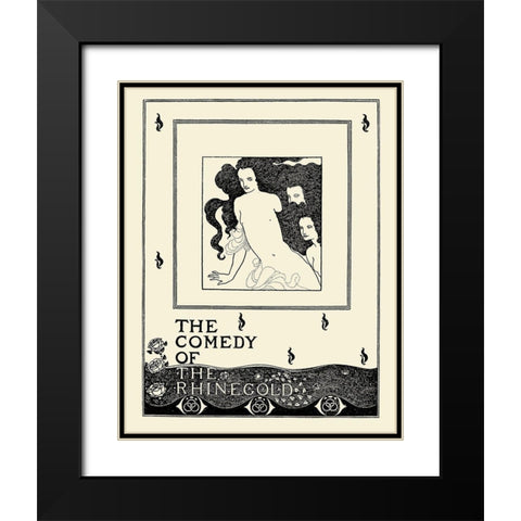 Savoy 1896 Vol.8 - Rhinegold Black Modern Wood Framed Art Print with Double Matting by Beardsley, Aubrey