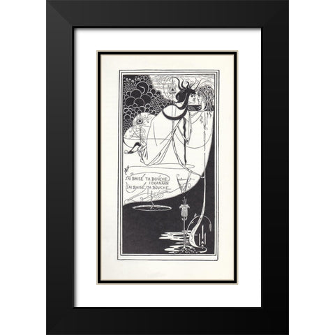 Salome - I have kissed thy mouth Black Modern Wood Framed Art Print with Double Matting by Beardsley, Aubrey