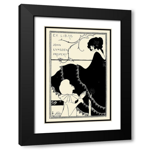 Yellow Book 1894 Vol.1 - John Lumsden Black Modern Wood Framed Art Print with Double Matting by Beardsley, Aubrey