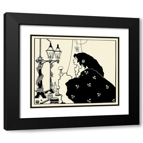 Yellow Book 1894 Vol.3 - Front cover Black Modern Wood Framed Art Print with Double Matting by Beardsley, Aubrey