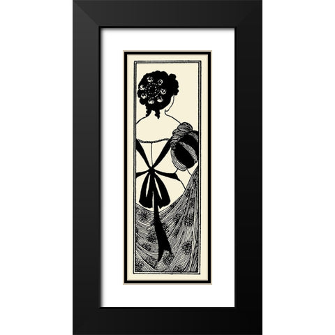 Yellow Book 1895 Vol.4 - Title page Black Modern Wood Framed Art Print with Double Matting by Beardsley, Aubrey