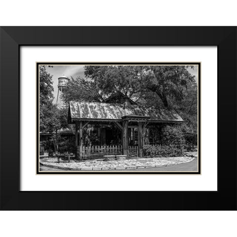 The old German-immigration settlement-Gruene-Texas Black Modern Wood Framed Art Print with Double Matting by Highsmith, Carol