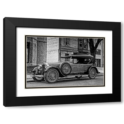Elegant Classic Car Black Modern Wood Framed Art Print with Double Matting by Vintage Photo Archive