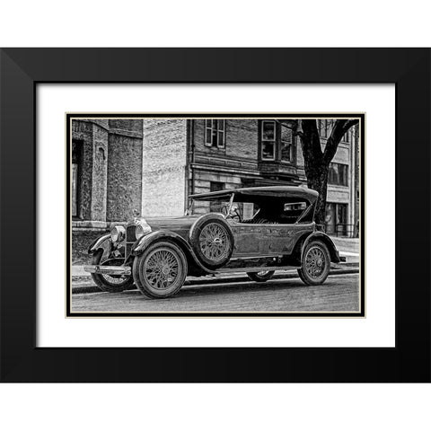 Elegant Classic Car Black Modern Wood Framed Art Print with Double Matting by Vintage Photo Archive