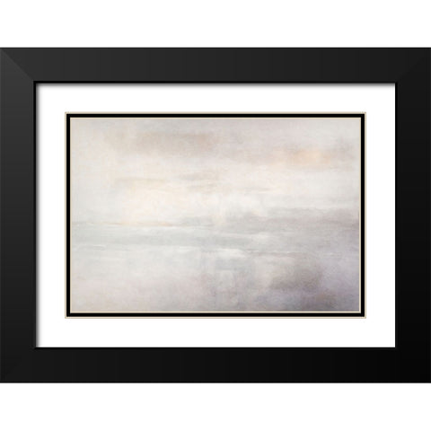 Across the Water Black Modern Wood Framed Art Print with Double Matting by Alpenglow Workshop