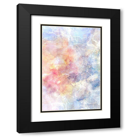 Crystalline Rainbow Black Modern Wood Framed Art Print with Double Matting by Alpenglow Workshop