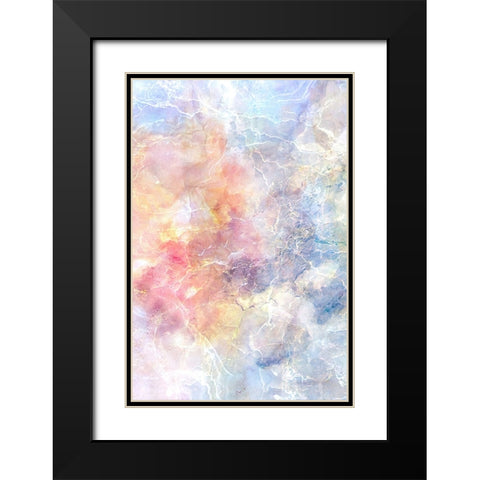 Crystalline Rainbow Black Modern Wood Framed Art Print with Double Matting by Alpenglow Workshop