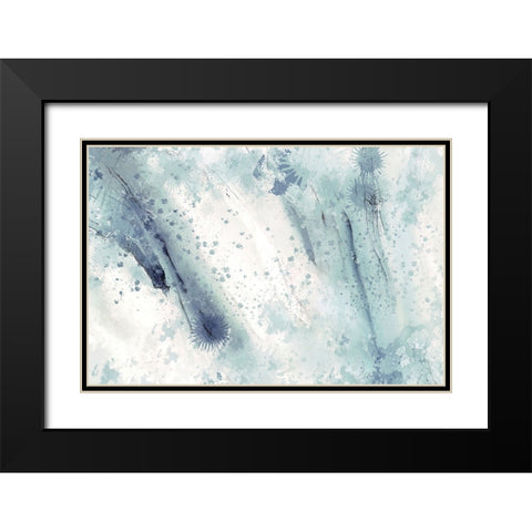 Raindrops of my Shoes Black Modern Wood Framed Art Print with Double Matting by Alpenglow Workshop