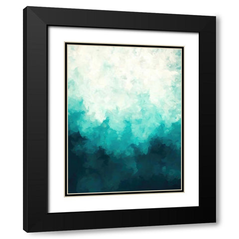Turquoise Hills Black Modern Wood Framed Art Print with Double Matting by Alpenglow Workshop