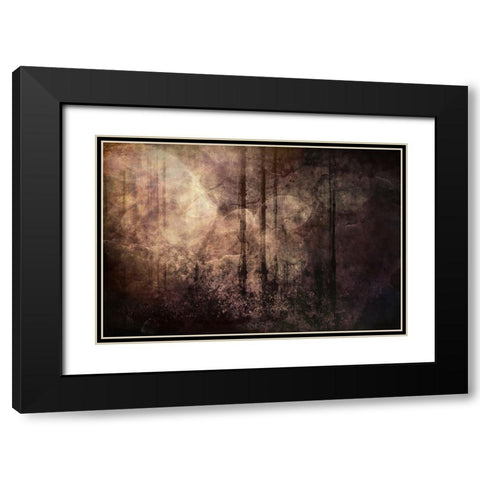 Wood between the Worlds Black Modern Wood Framed Art Print with Double Matting by Alpenglow Workshop