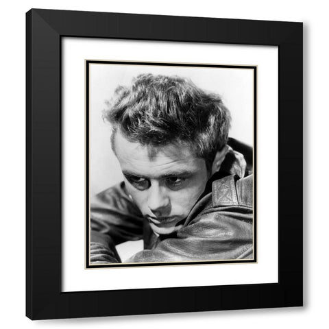 James Dean, 1955 Black Modern Wood Framed Art Print with Double Matting by Vintage Hollywood Archive