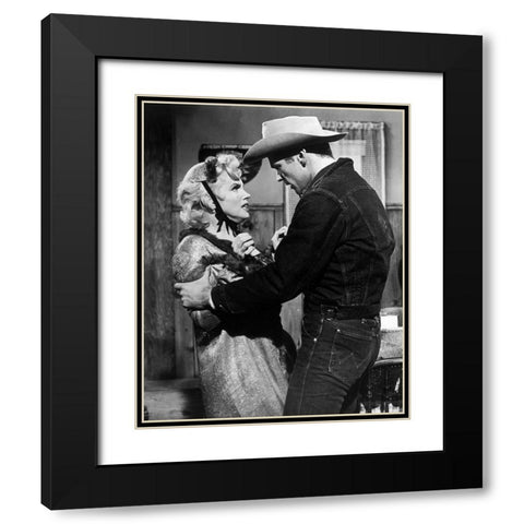 Marilyn Monroe, Don Murray, Bus Stop, 1956 Black Modern Wood Framed Art Print with Double Matting by Vintage Hollywood Archive