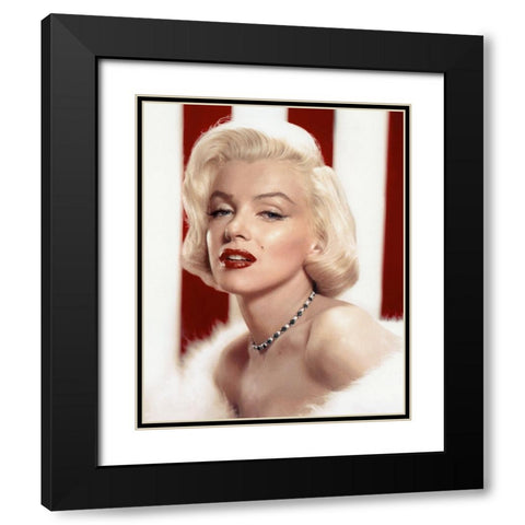 Marilyn Monroe Black Modern Wood Framed Art Print with Double Matting by Vintage Hollywood Archive