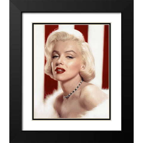 Marilyn Monroe Black Modern Wood Framed Art Print with Double Matting by Vintage Hollywood Archive