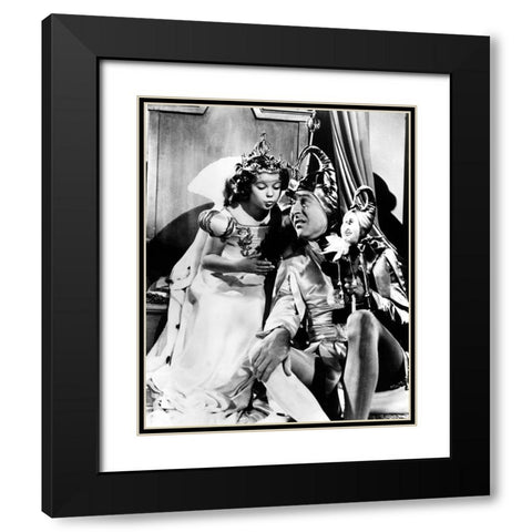Shirley Temple, Arthur Treacher, The Little Princess, 1939 Black Modern Wood Framed Art Print with Double Matting by Vintage Hollywood Archive