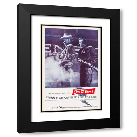 3 10 To Yuma-1957 Black Modern Wood Framed Art Print with Double Matting by Vintage Hollywood Archive