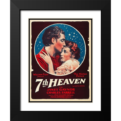 7th Heaven-1927 Black Modern Wood Framed Art Print with Double Matting by Vintage Hollywood Archive