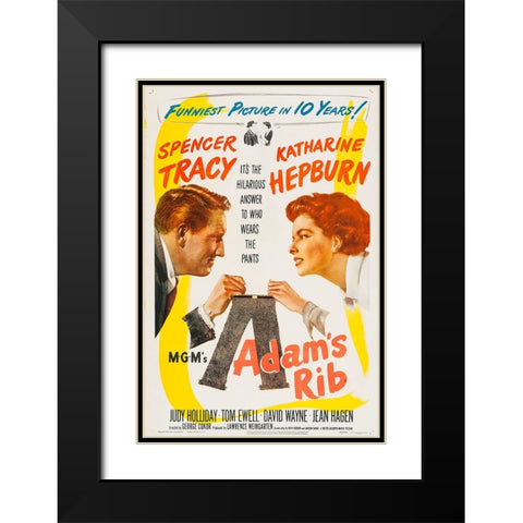 Adams Rib-1949 Black Modern Wood Framed Art Print with Double Matting by Vintage Hollywood Archive