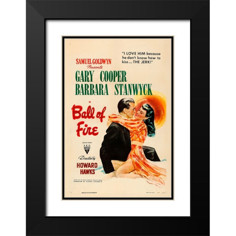 Ball of Fire-1941 Black Modern Wood Framed Art Print with Double Matting by Vintage Hollywood Archive