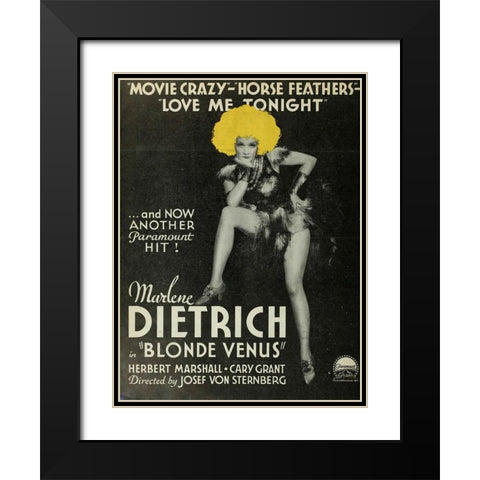 Blonde Venus-1932 Black Modern Wood Framed Art Print with Double Matting by Vintage Hollywood Archive