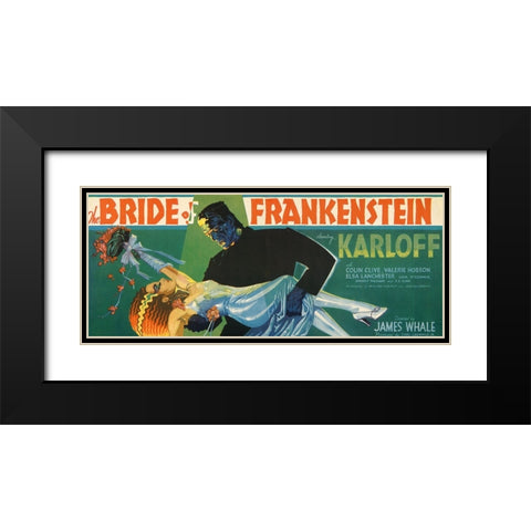 Bride of Frankenstein-1935 Black Modern Wood Framed Art Print with Double Matting by Vintage Hollywood Archive