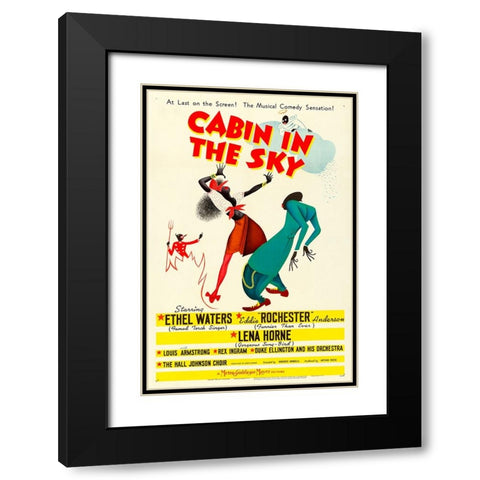 Cabin in the Sky-1943 Black Modern Wood Framed Art Print with Double Matting by Vintage Hollywood Archive