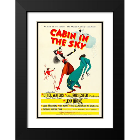 Cabin in the Sky-1943 Black Modern Wood Framed Art Print with Double Matting by Vintage Hollywood Archive