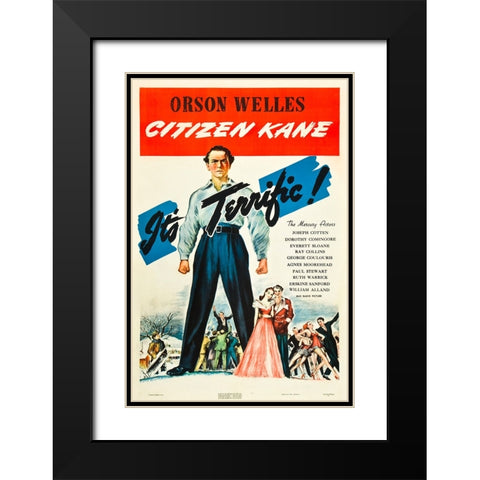 Citizen Kane-1941 Black Modern Wood Framed Art Print with Double Matting by Vintage Hollywood Archive