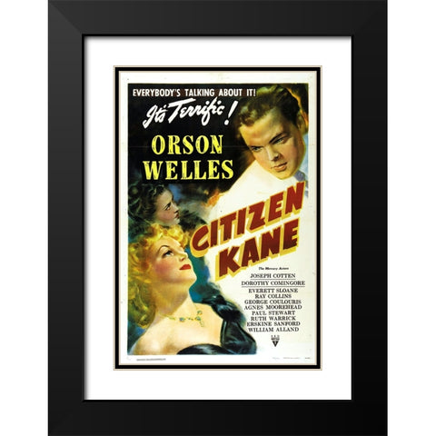 Citizen Kane-1941 Black Modern Wood Framed Art Print with Double Matting by Vintage Hollywood Archive