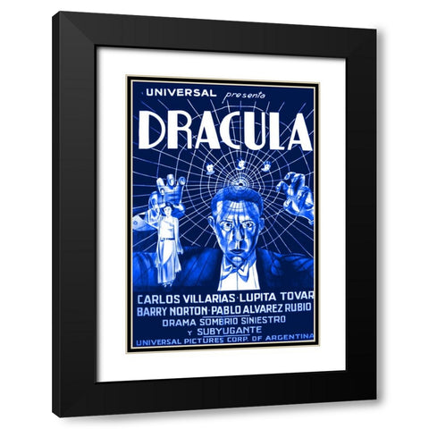 Dracula-1931 Black Modern Wood Framed Art Print with Double Matting by Vintage Hollywood Archive