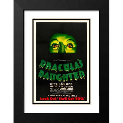 Draculas Daughter-1936 Black Modern Wood Framed Art Print with Double Matting by Vintage Hollywood Archive