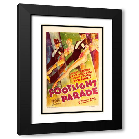 Footlight Parade-1933 Black Modern Wood Framed Art Print with Double Matting by Vintage Hollywood Archive