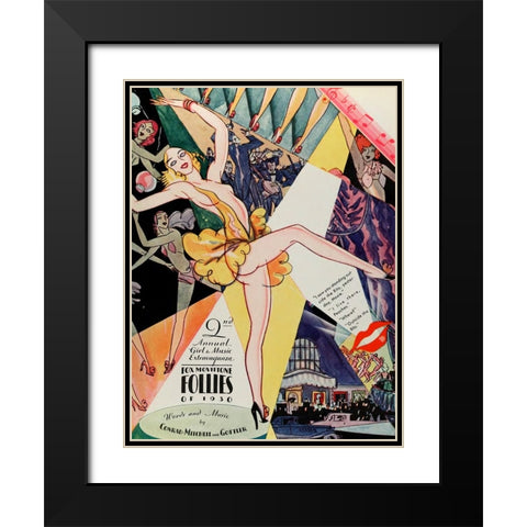 Fox Movietone Follies-1929 Black Modern Wood Framed Art Print with Double Matting by Vintage Hollywood Archive