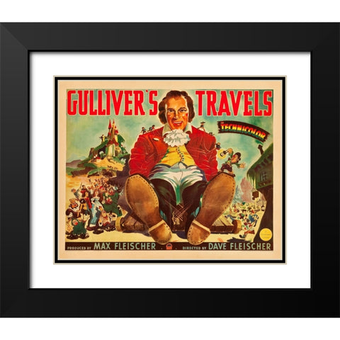 Gullivers Travels-1939 Black Modern Wood Framed Art Print with Double Matting by Vintage Hollywood Archive