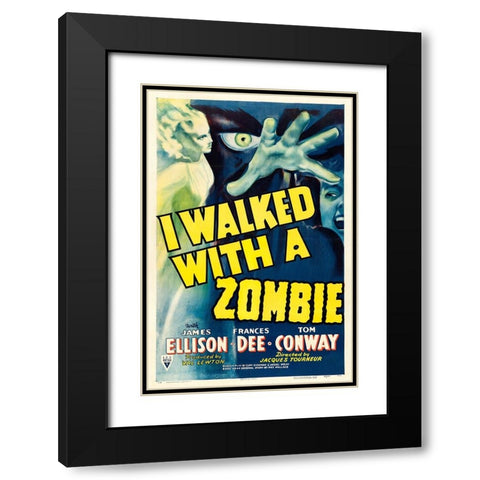 I Walked with a Zombie-1943 Black Modern Wood Framed Art Print with Double Matting by Vintage Hollywood Archive
