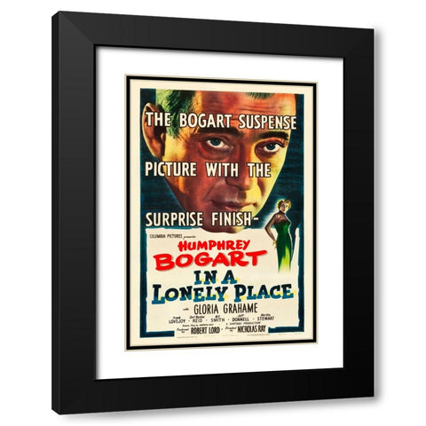 In a Lonely Place-1950 Black Modern Wood Framed Art Print with Double Matting by Vintage Hollywood Archive