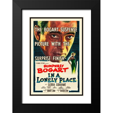 In a Lonely Place-1950 Black Modern Wood Framed Art Print with Double Matting by Vintage Hollywood Archive