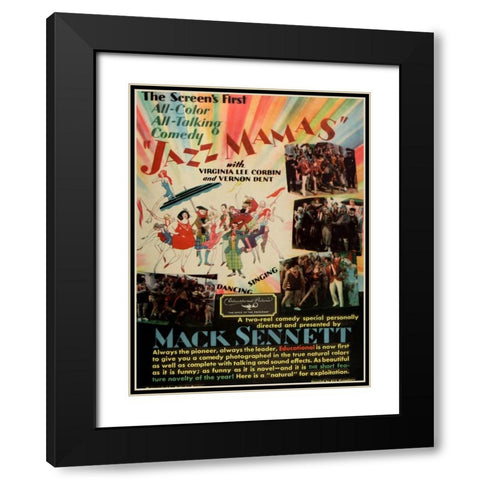 Jazz Mamas-1929 Black Modern Wood Framed Art Print with Double Matting by Vintage Hollywood Archive